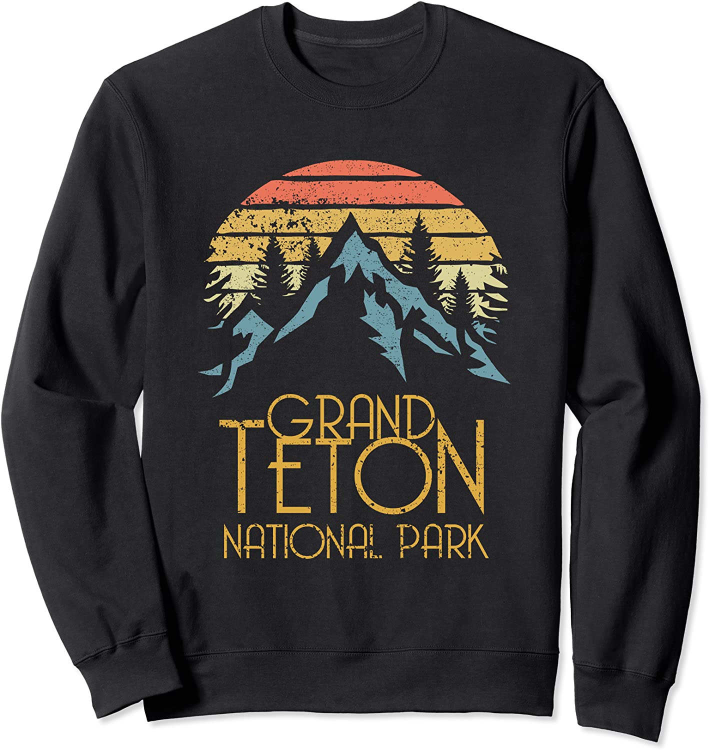 Vintage Grand Teton National Park Wyoming Retro Sweat Shirt