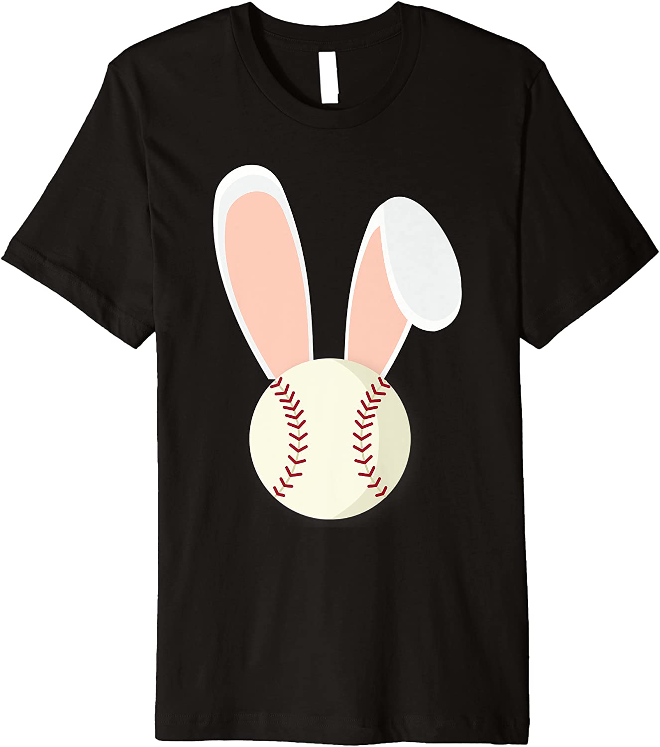 Easter Rabbit Bunny Ears Baseball Sports Holiday Premium T-Shirt