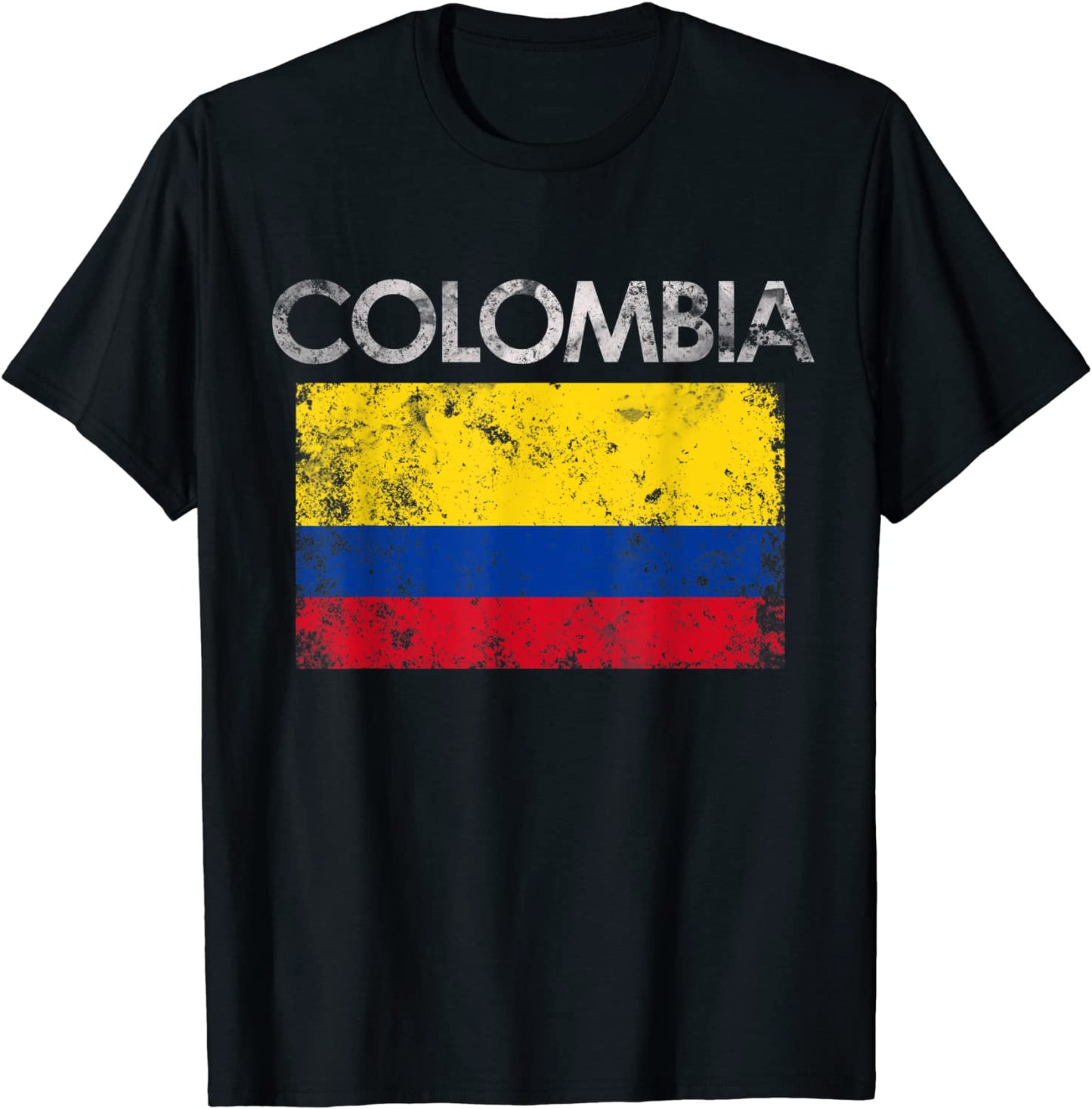 Vintage Colombia Colombian Flag Pride Gift T-Shirt