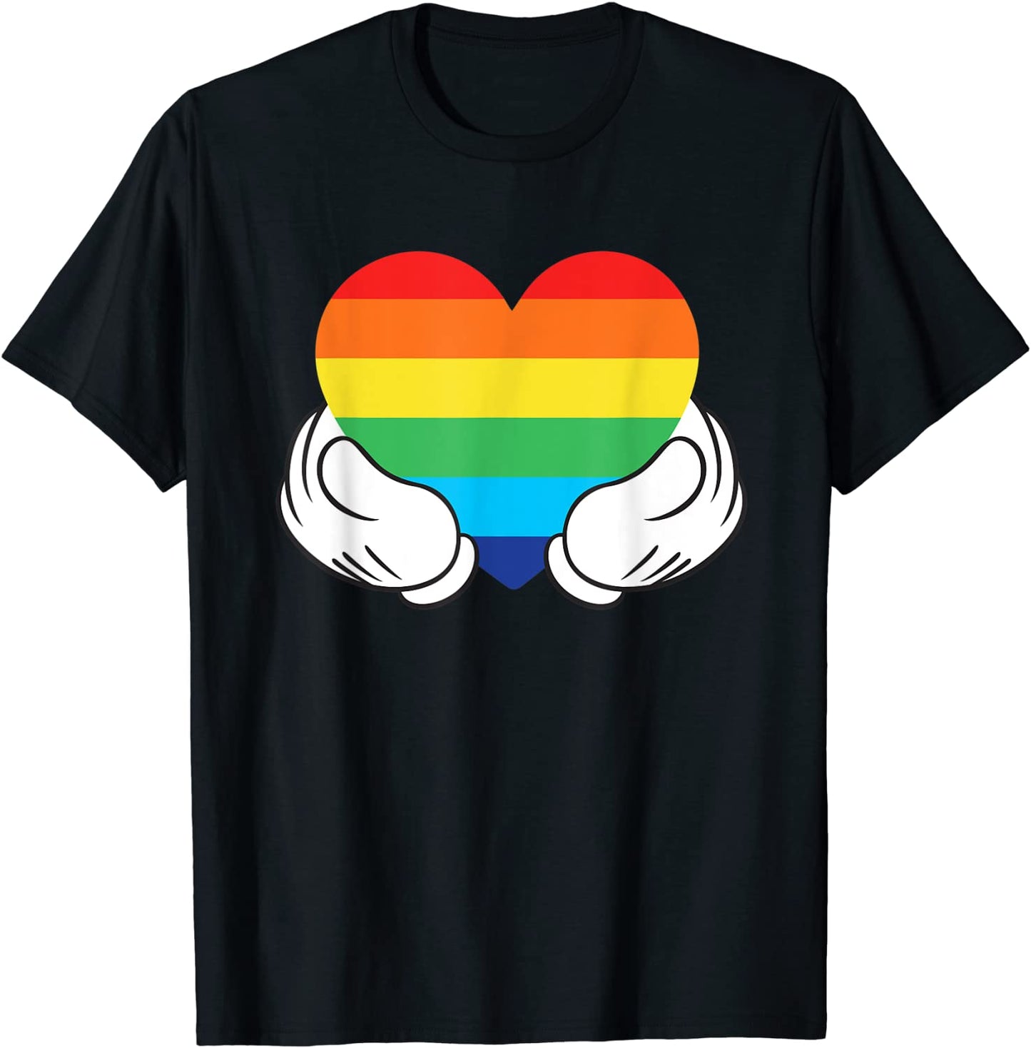 Disney Mickey Mouse Hands Rainbow T-Shirt