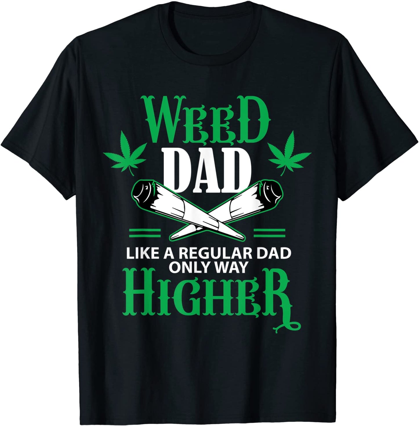 Dad Weed Marijuana Funny 420 Cannabis THC Pumpkin Themed T-Shirt