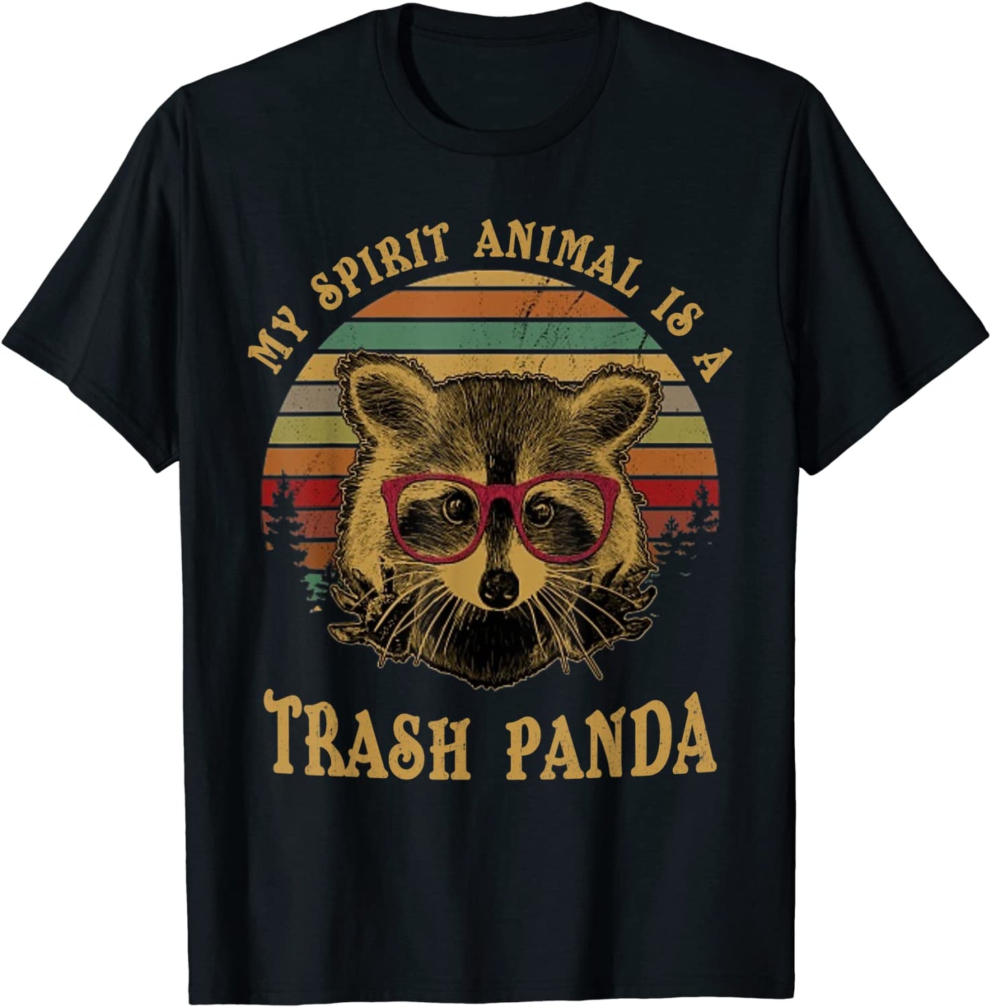 My Spirit Animal is a Trash Panda funny Racoon gift shirt