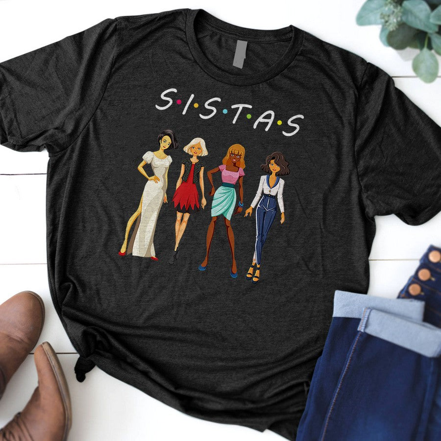 Sistas Melanin With Melanin African American Black Pride Premium T-Shirt