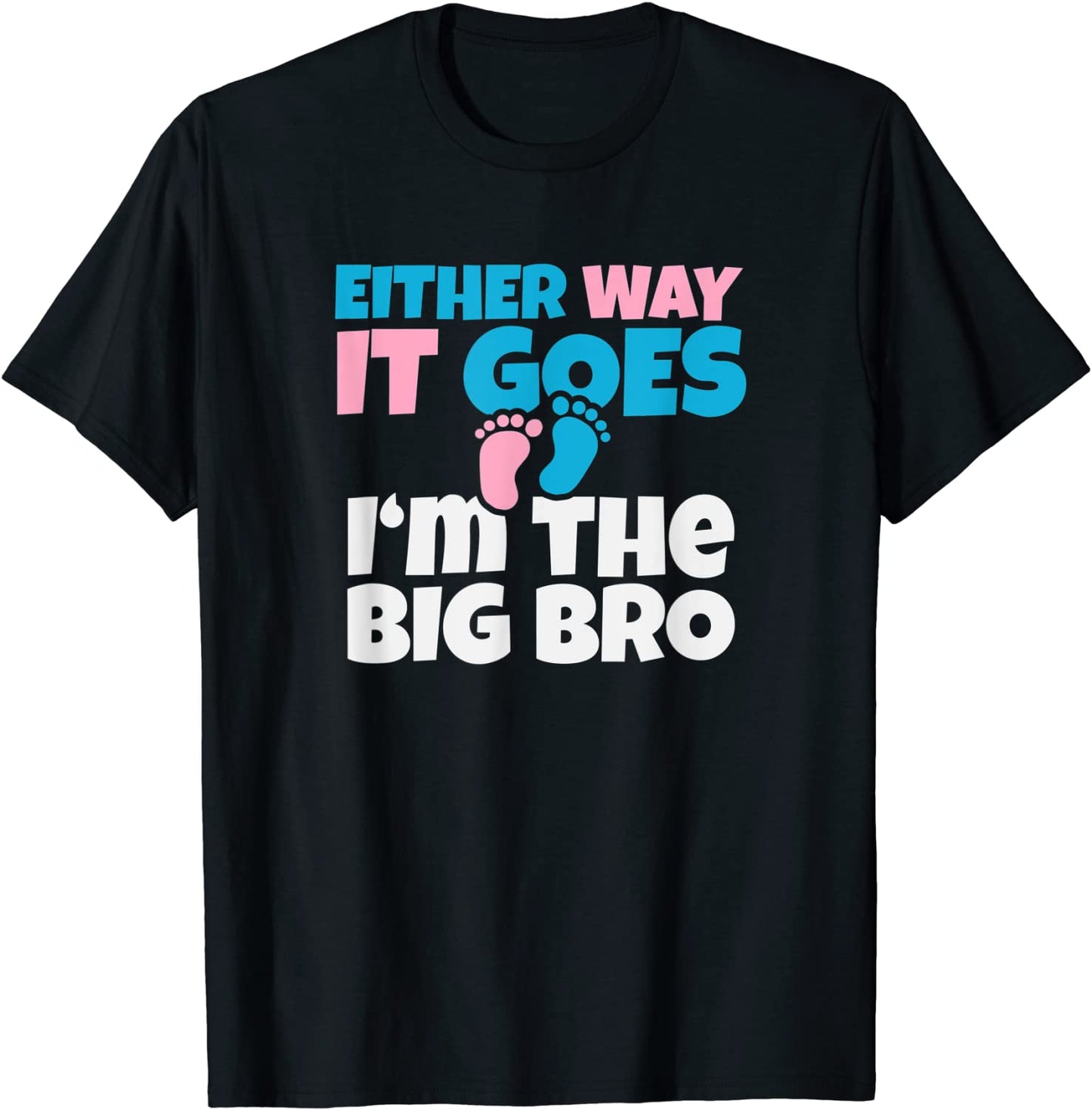 Baby Announcement to Big Brother Gender Reveal Shirt Gift T-Shirt