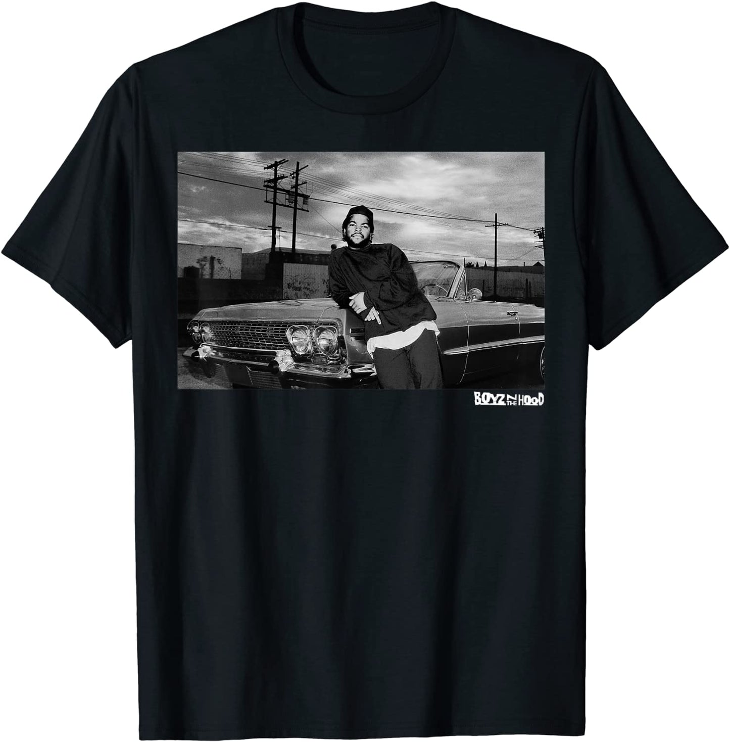 Boyz N The Hood Doughboy Leaning On Impala Portrait T-Shirt