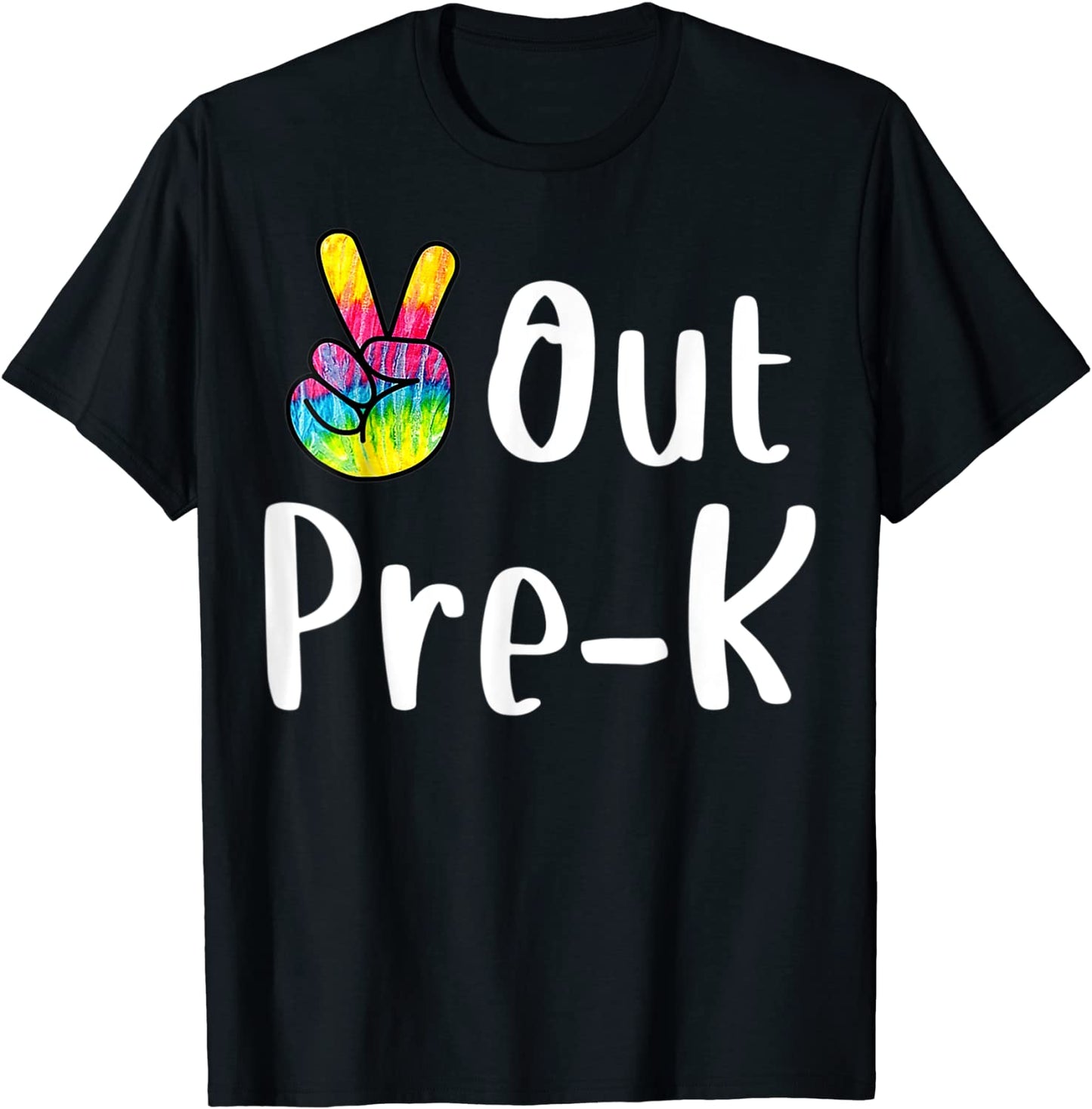 Peace Out Pre-K Tie Dye Graduation Class Of 2021 T-Shirt