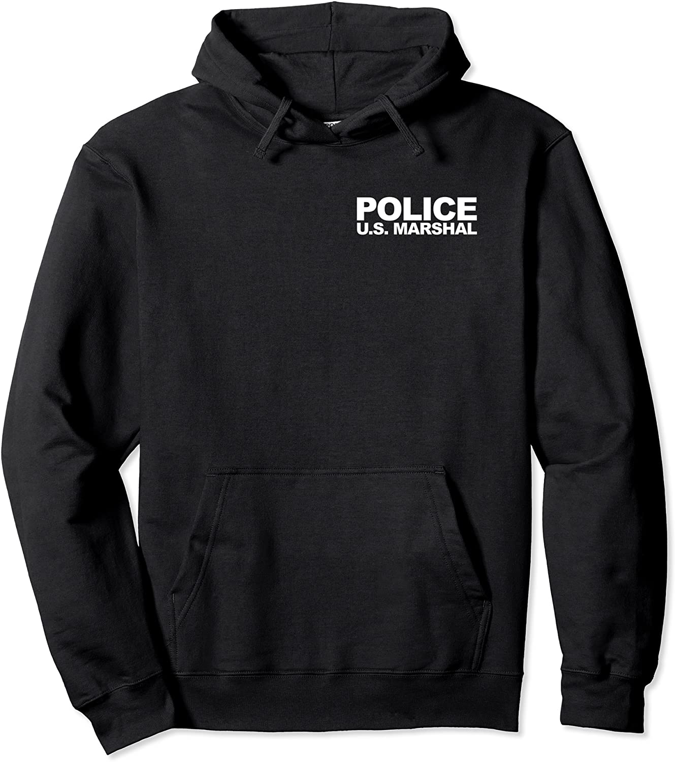 US Marshal Police Front Back Print Law Enforcement Pullover Hoodie