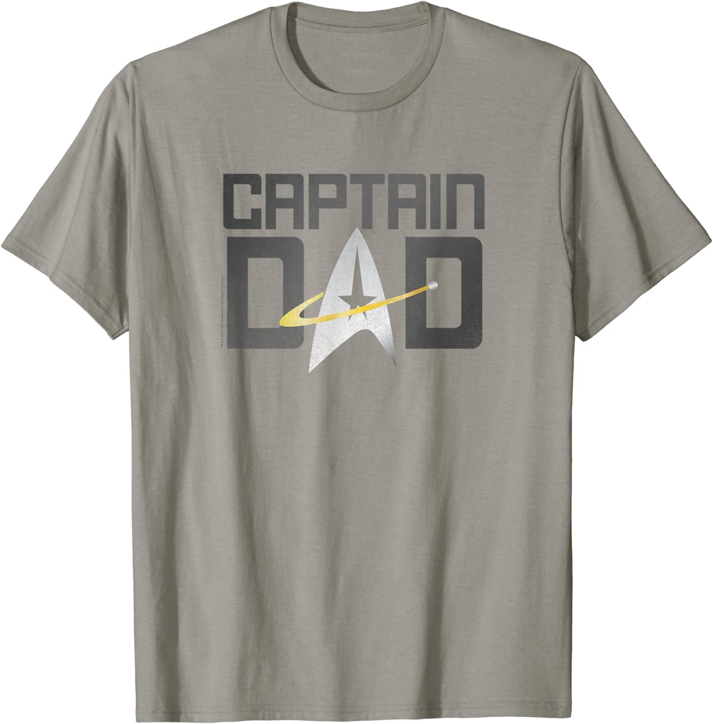 Mens Star Trek The Next Generation Fathers Day Captain Dad T-Shirt