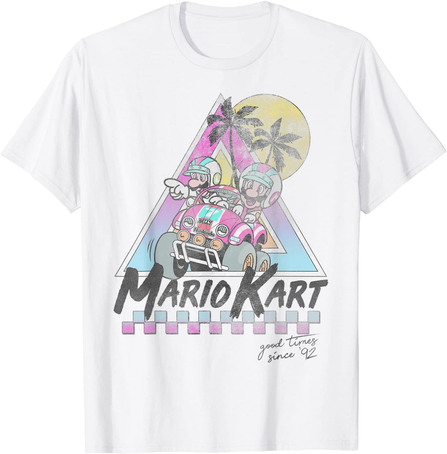 Mario Kart Mario And Luigi Good Time Since 92 Vintage T-Shirt