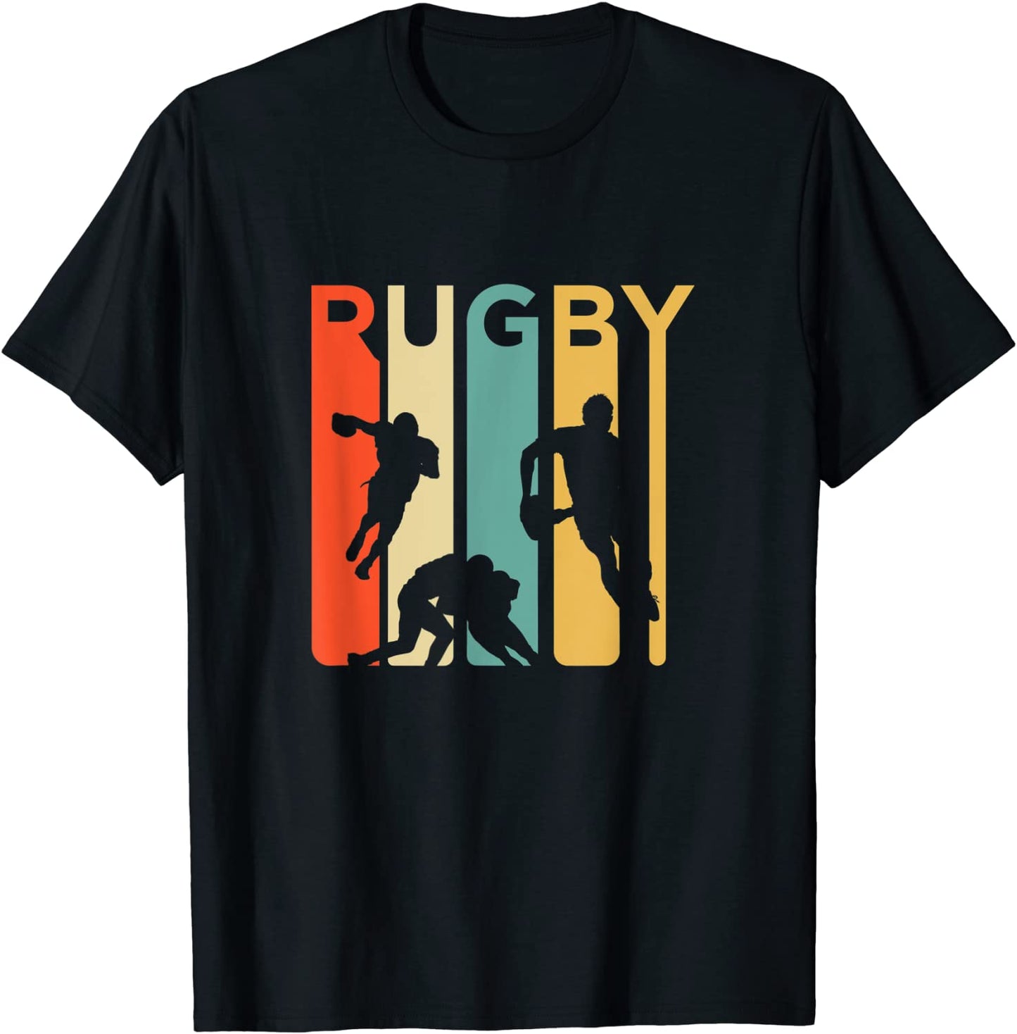Vintage 1970s Style Rugby Rugby Sports Gift T-Shirt