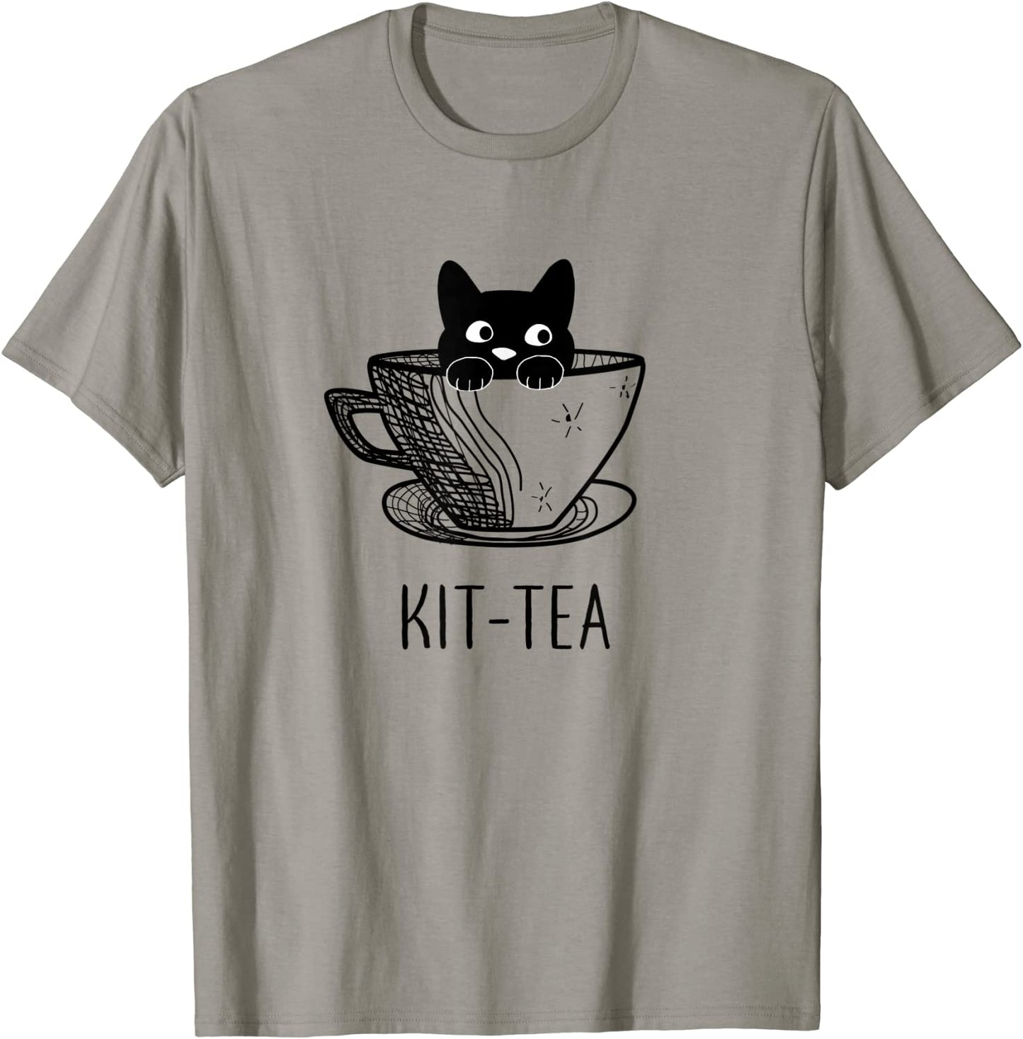 Cat Shirts Kit-Tea Funny Cat Lover Gift Cute Black Cat T-Shirt