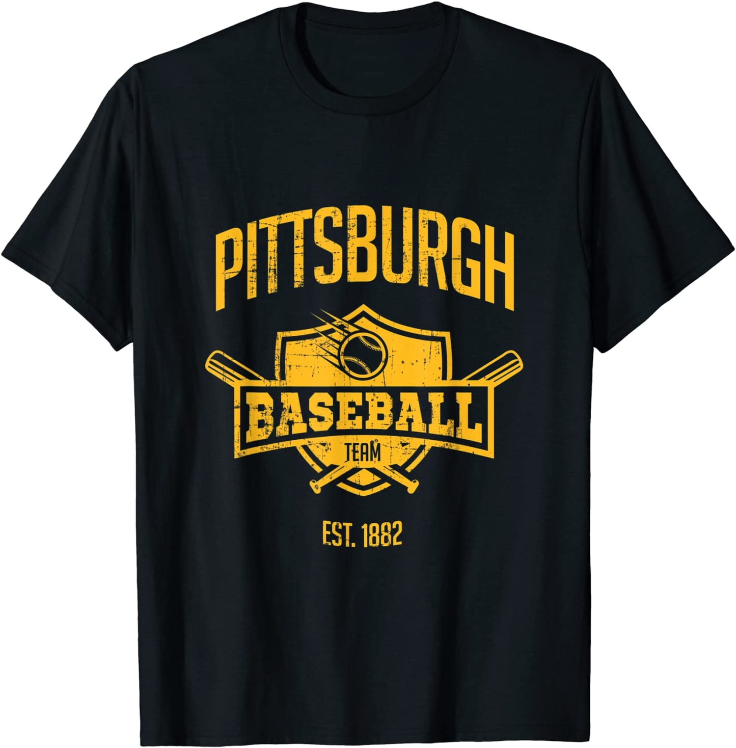 Distressed Retro Pirate Look Party Tailgate Gameday Fan Gift T-Shirt