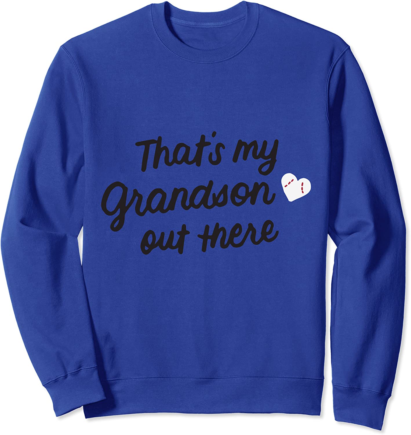 Thats My Grandson Out There Gift Women Baseball Grandma Sweatshirt