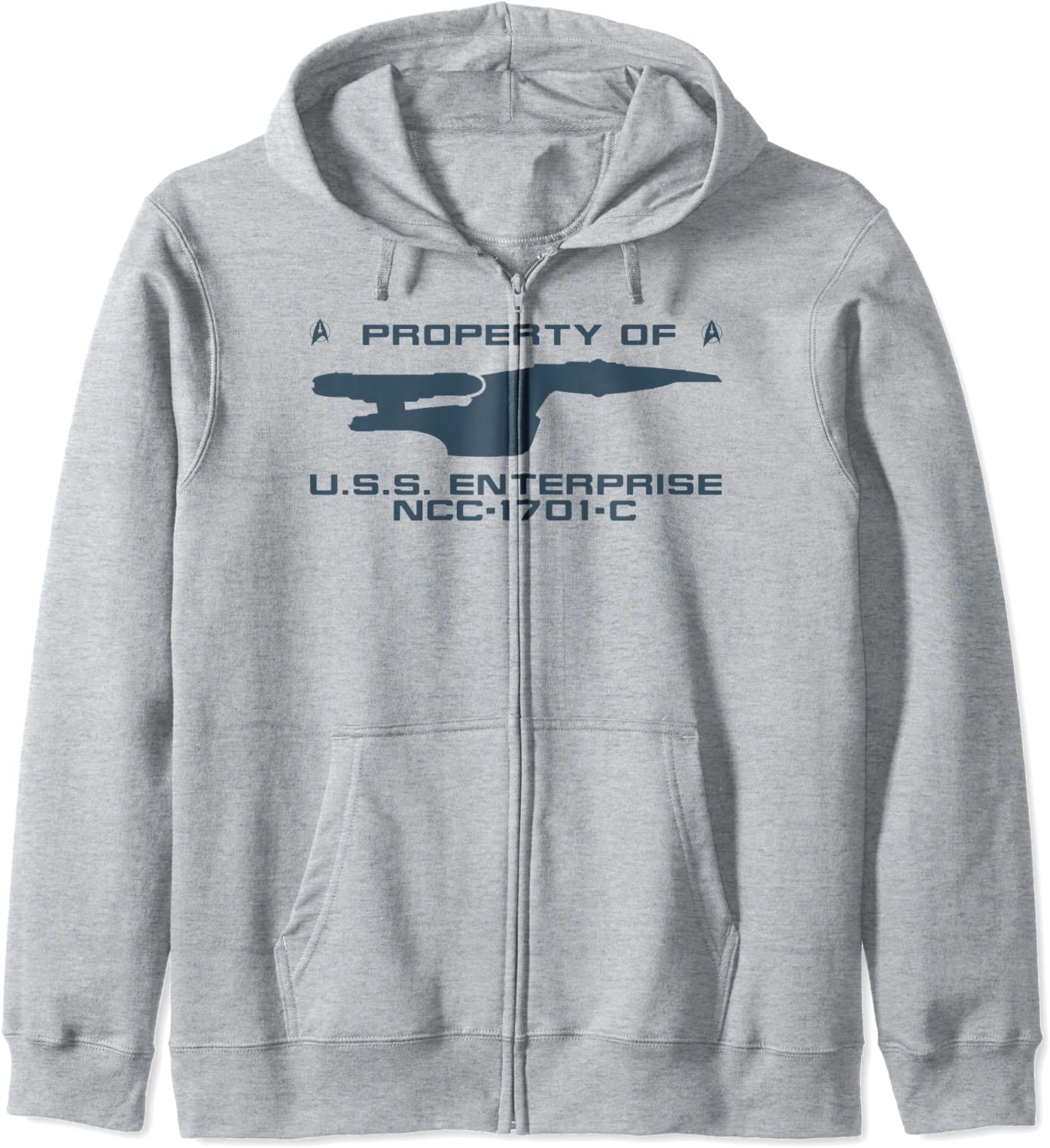 Star Trek The Next Generation USS Enterprise Property Text Hoodie