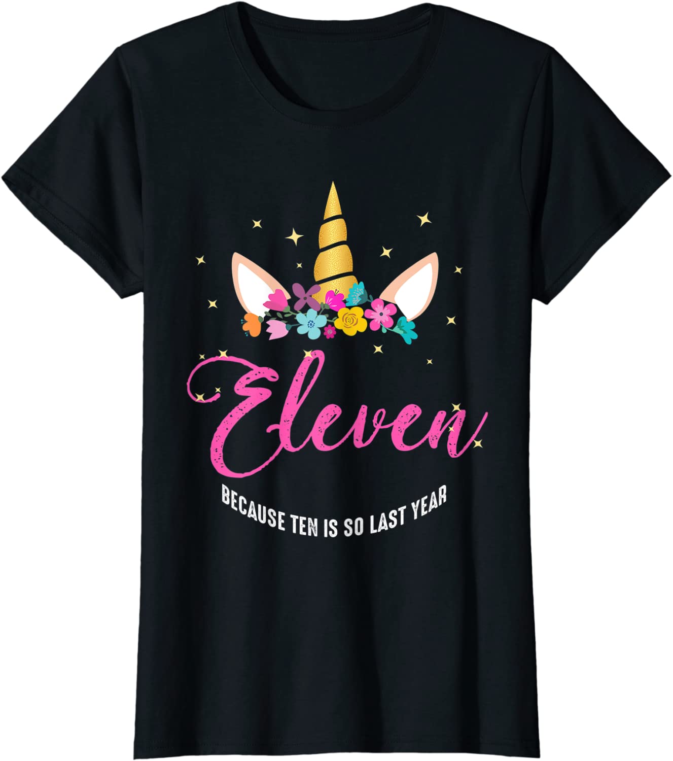 11 Years Old Birthday Girl Gifts Unicorn 11th Birthday T-Shirt