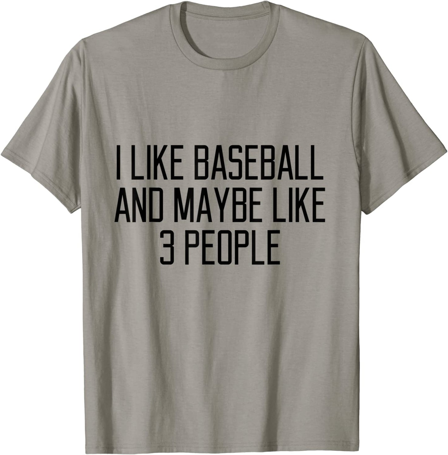 Funny Baseball Sports Gift Quotes Like Lyrics Women Girl Men T-Shirt