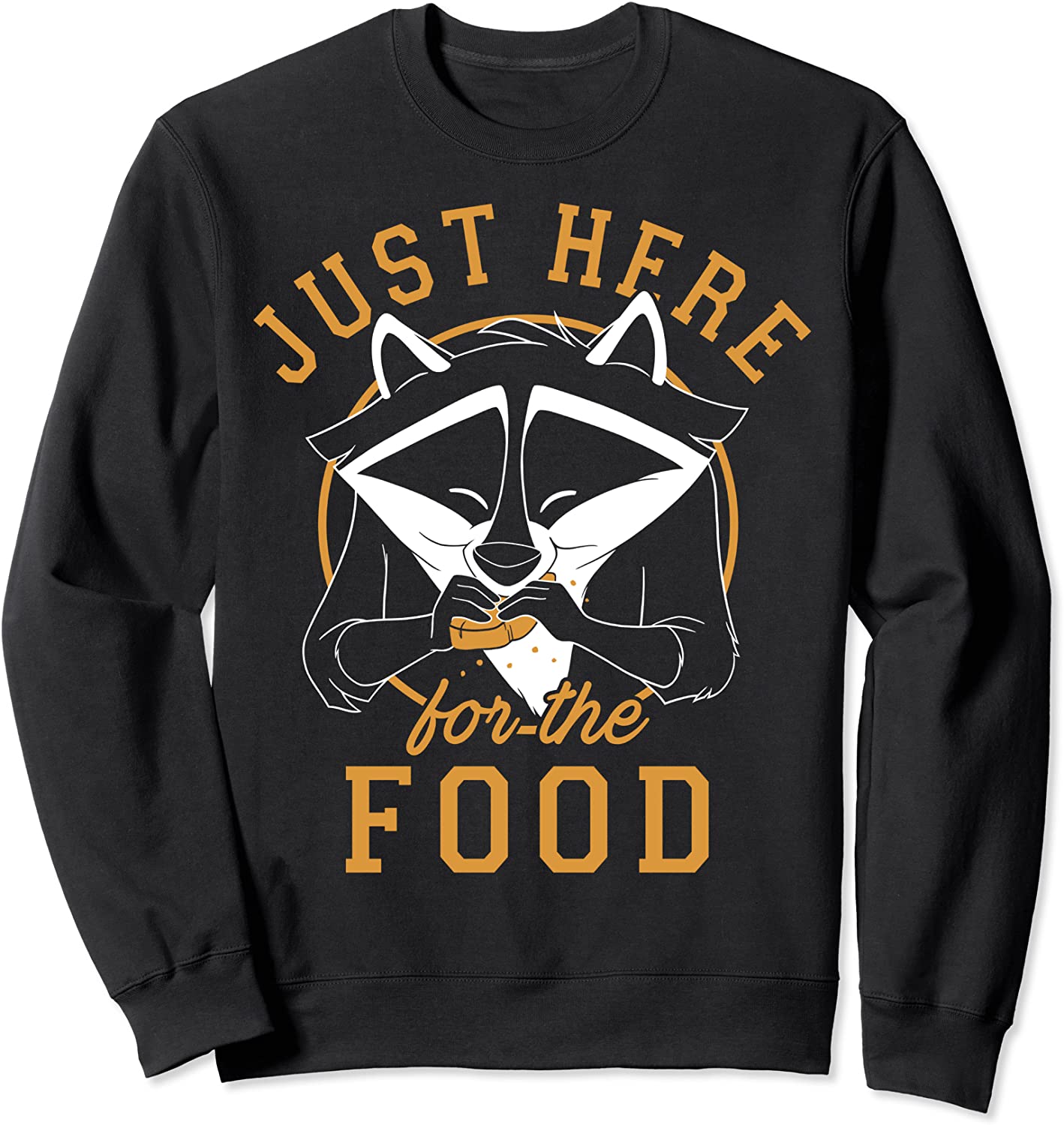 Disney Pocahontas Meeko Just Here For The Food Portrait Sweatshirt