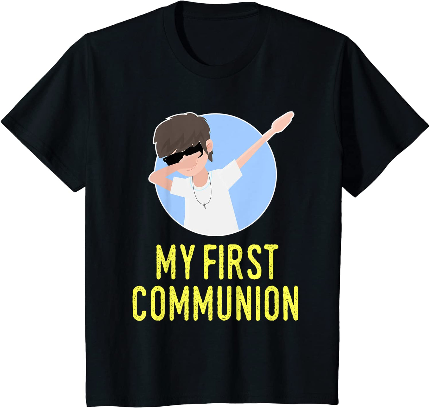 Kids My First Holy Communion For Boys Clothes Dabbing Kids 1st T-Shirt