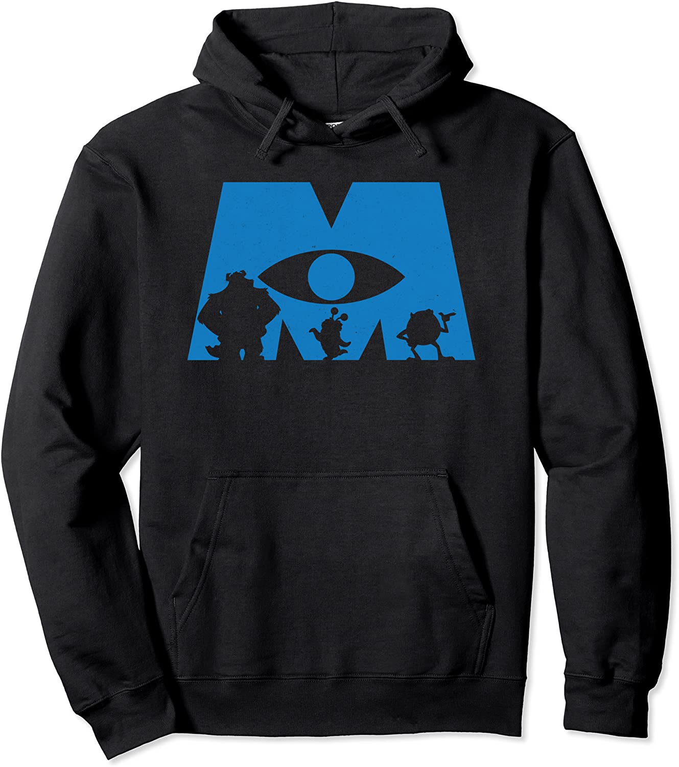 Disney Pixar Monsters Inc Logo Silhouette Graphic Hoodie