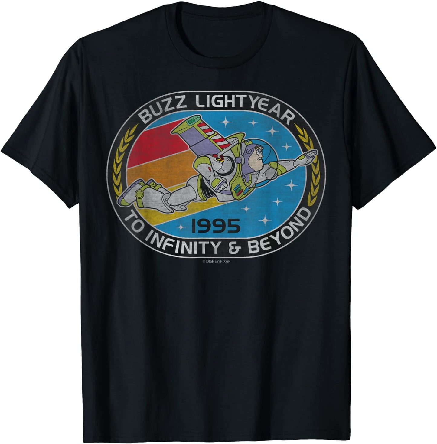 Disney Pixar Toy Story Buzz Lightyear To Infinity Badge T-Shirt