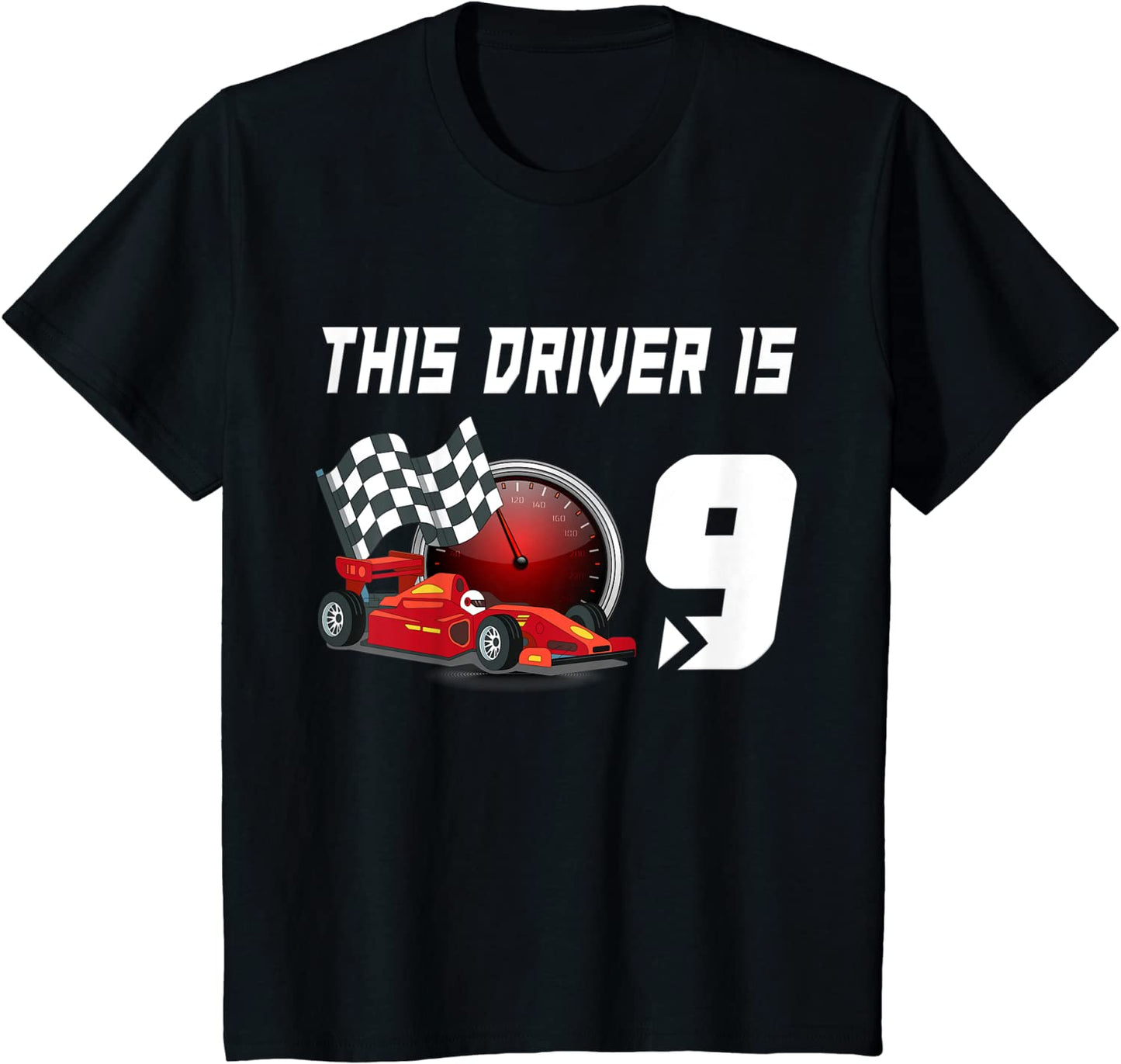Kids Race Driver RC Racing Cars Birthday Shirt 9 Year Old Gift T-Shirt