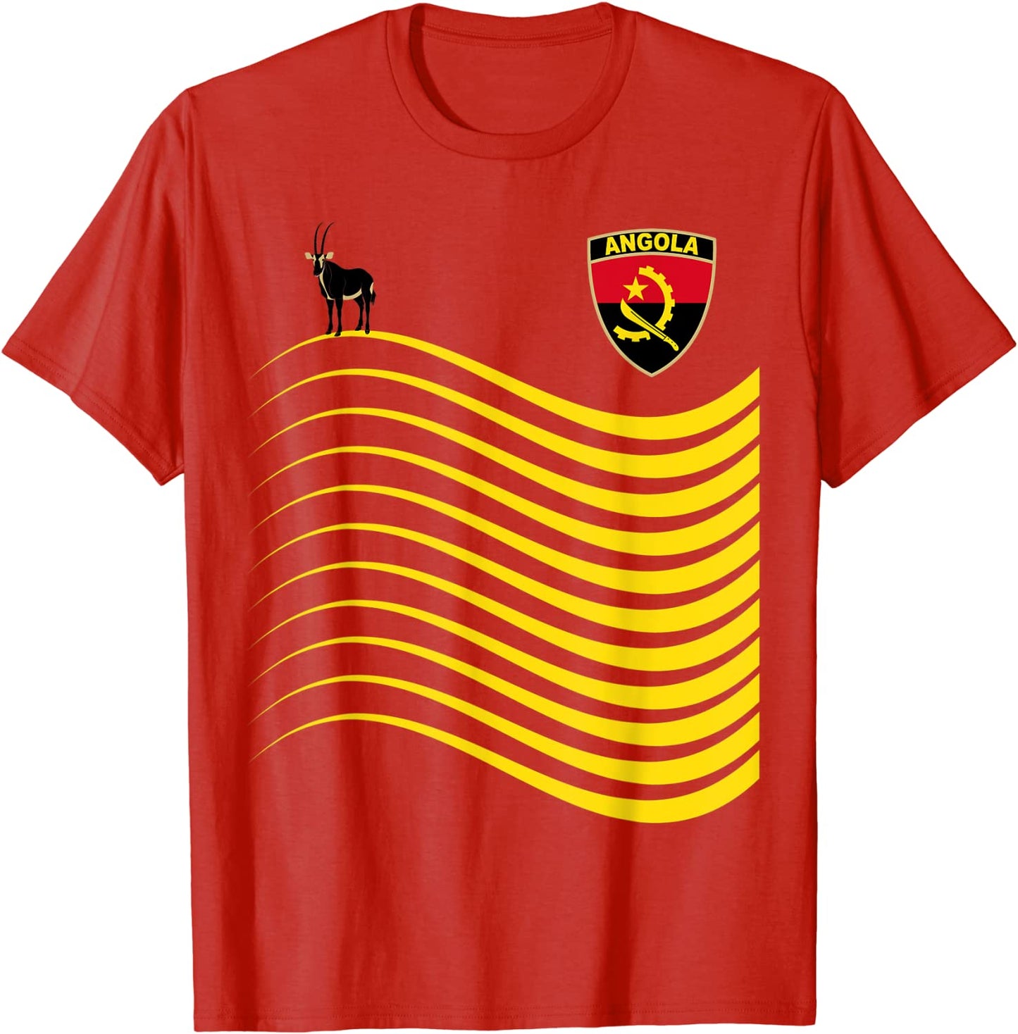 Angola Basketball Jersey Angolan Flag T-Shirt
