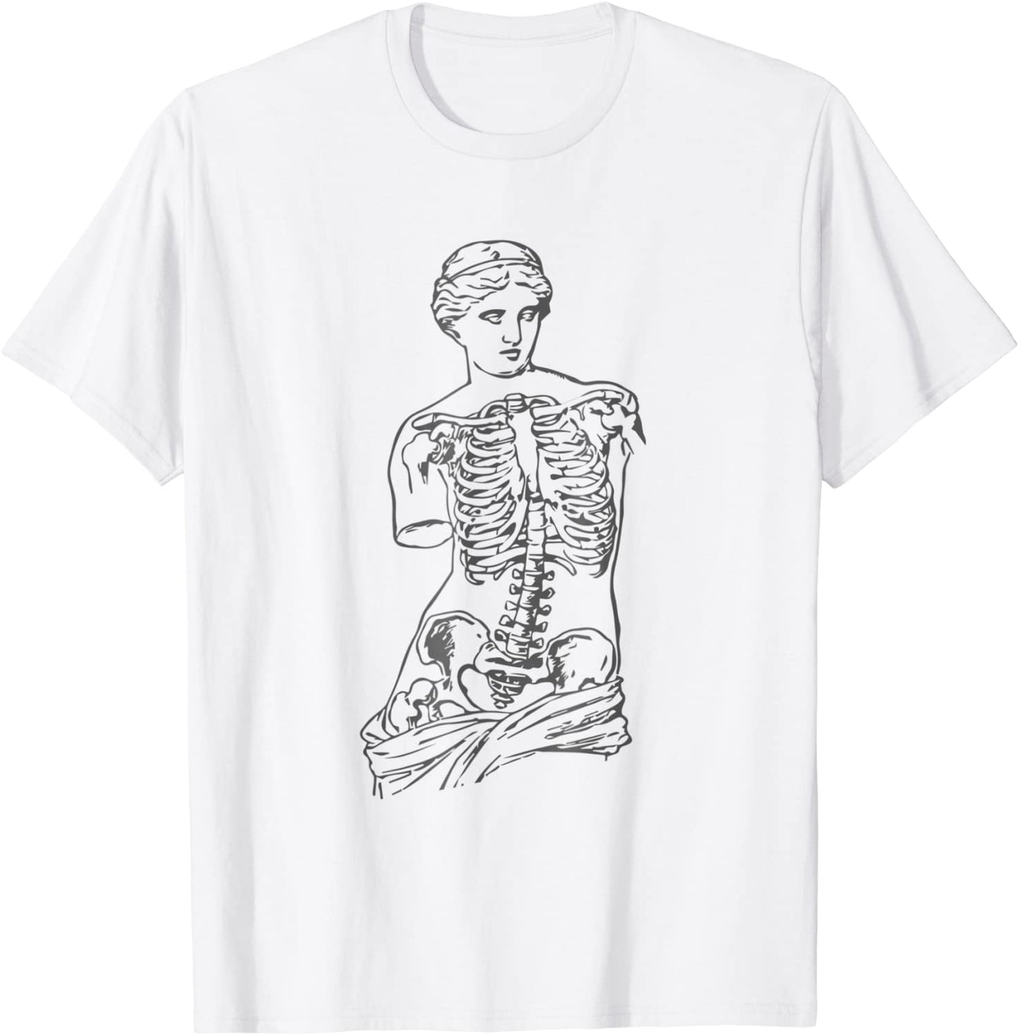 Venus Skeleton T-Shirt Vaporwave Aesthetic Soft Grunge Tee