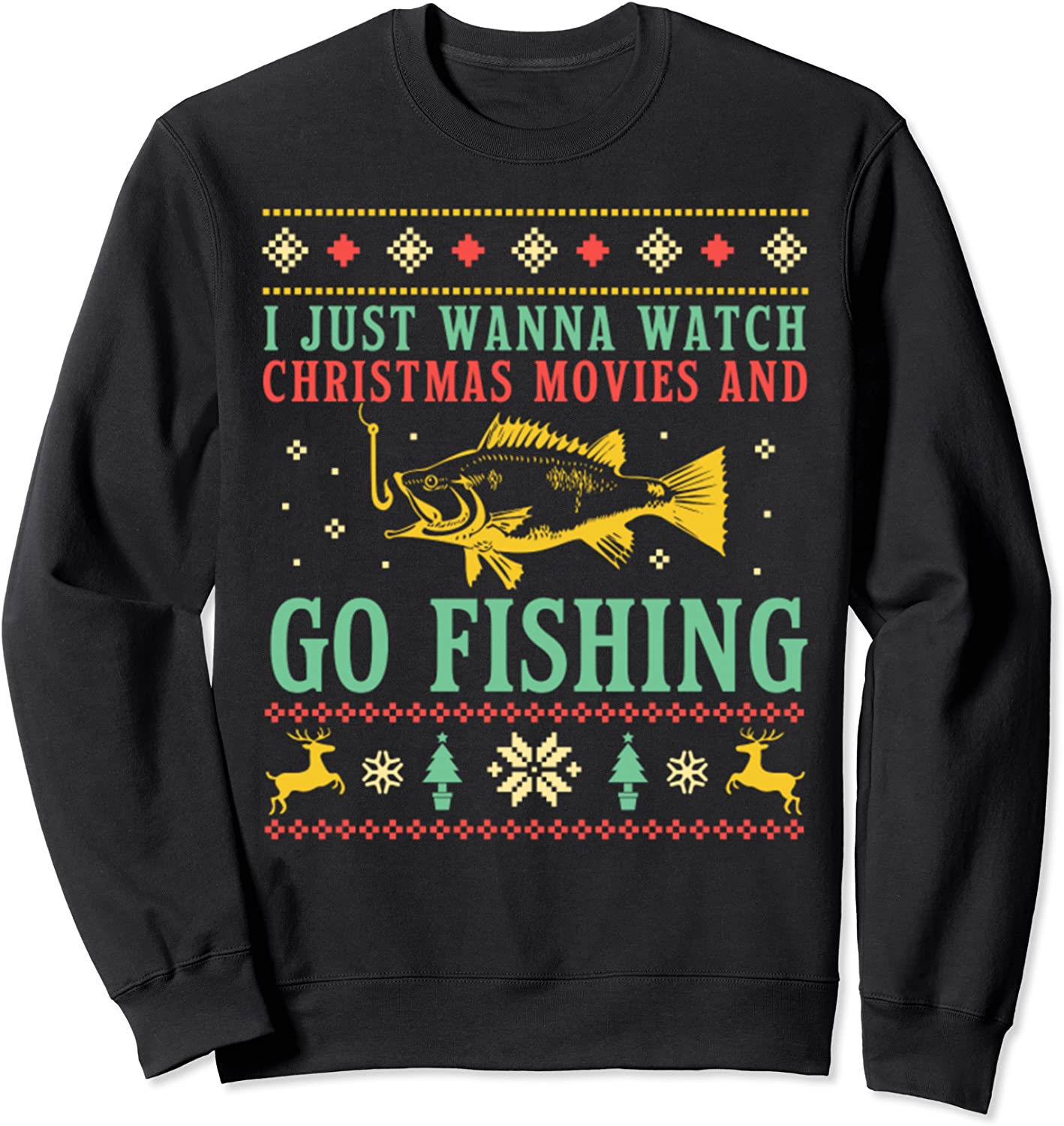 Funny Fishing Ugly Christmas Sweaters Sweatshirt