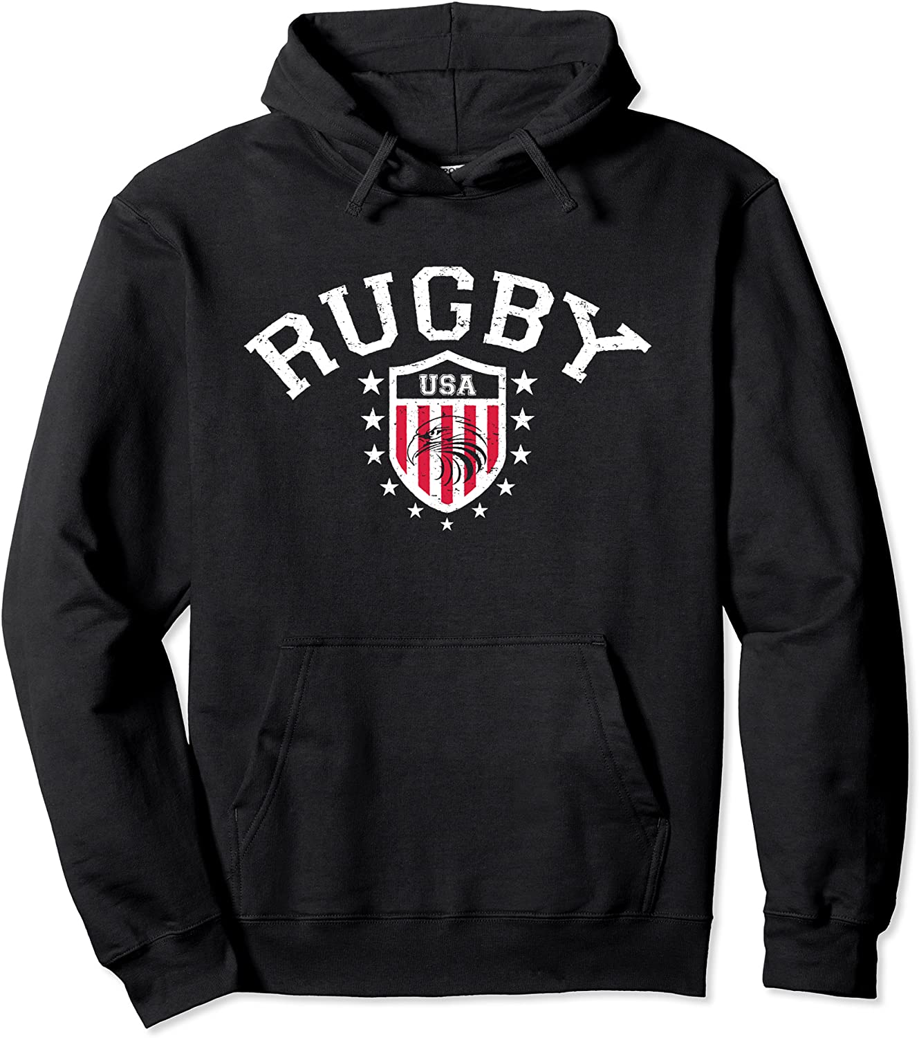 Vintage USA Rugby Eagle Shield Hoodie