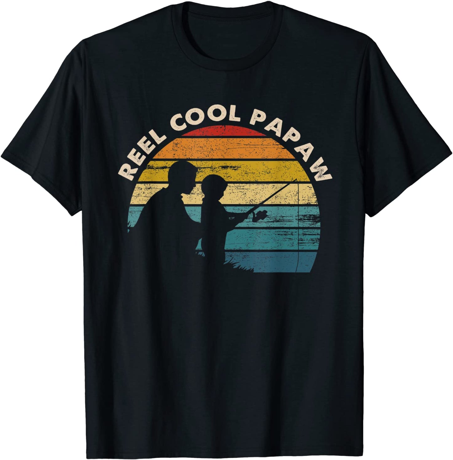 Mens Vintage Reel Cool Papaw Fishing Tshirt Fathers Day Gifts T-Shirt