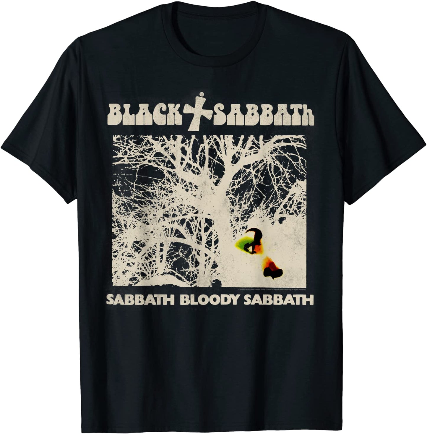 Black Sabbath Official Vintage Negative T-Shirt