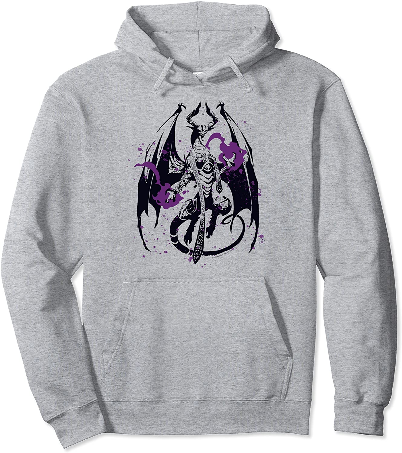 Magic The Gathering Nicol Bolas In Action Pullover Hoodie