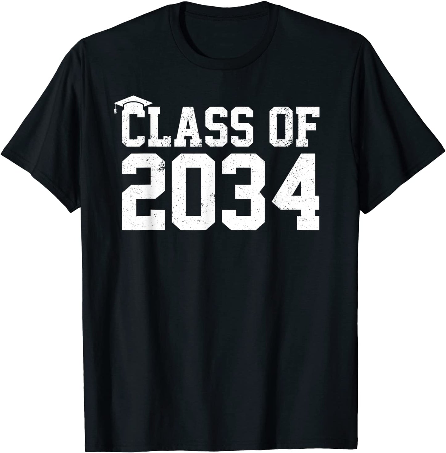 Class Of 2034 Grow With Me Graduation First Day Of School T-Shirt