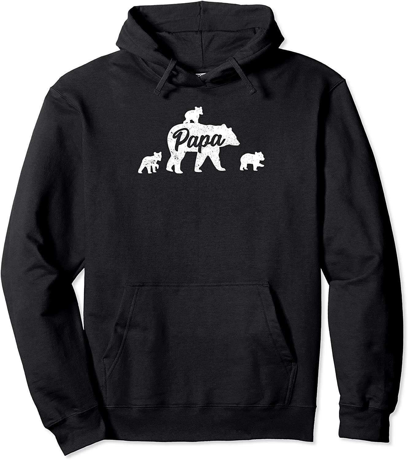 Vintage Papa Bear 3 Cubs Fathers Day Pullover Hoodie