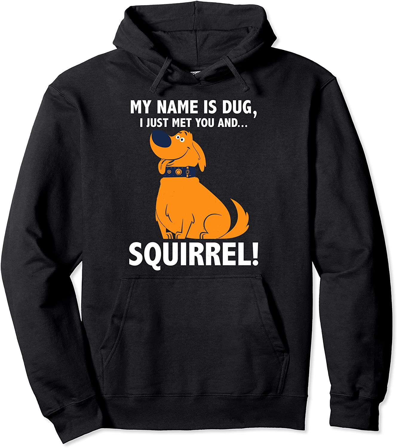 Disney Pixar Up My Name is Dug Squirrel Graphic Hoodie