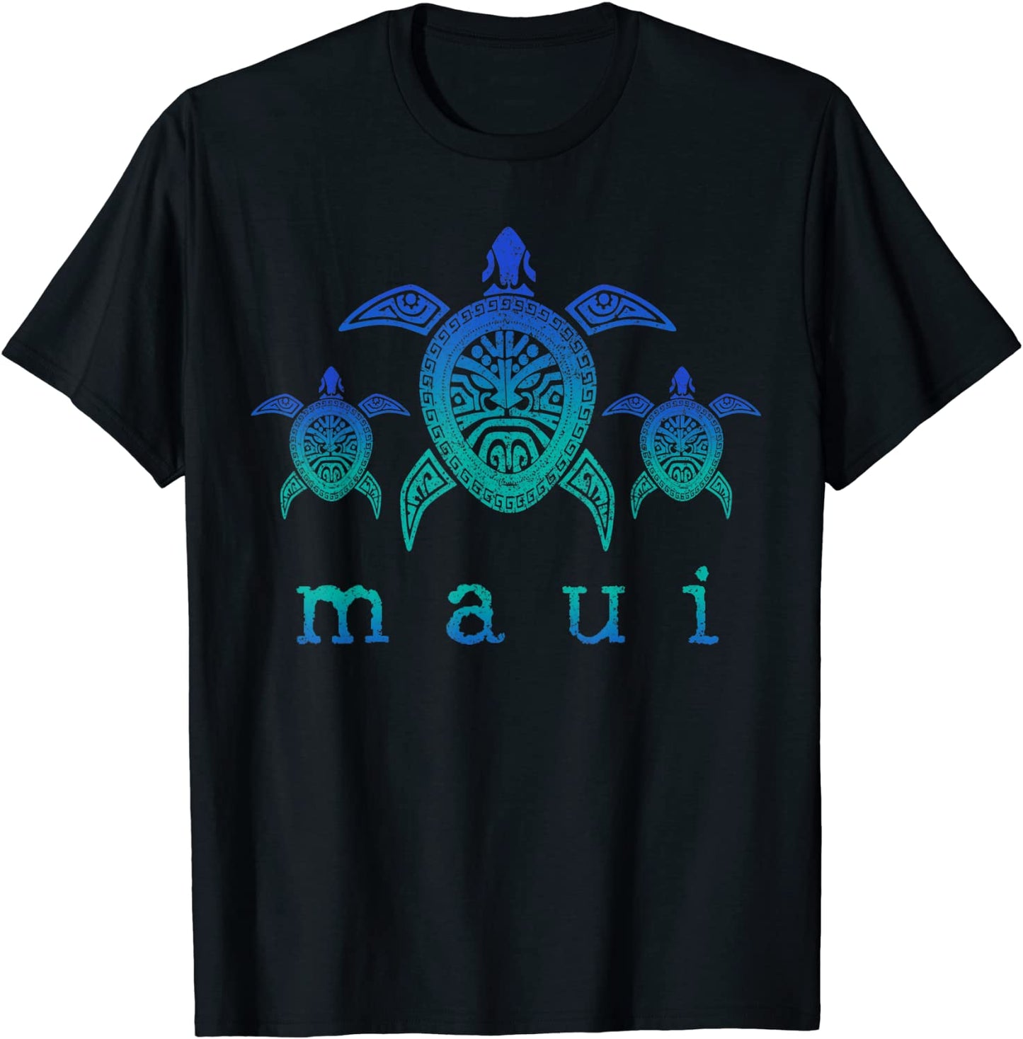 Maui - Hawaii Sea Turtles Hawaiian Scuba Diving Souvenir T-Shirt