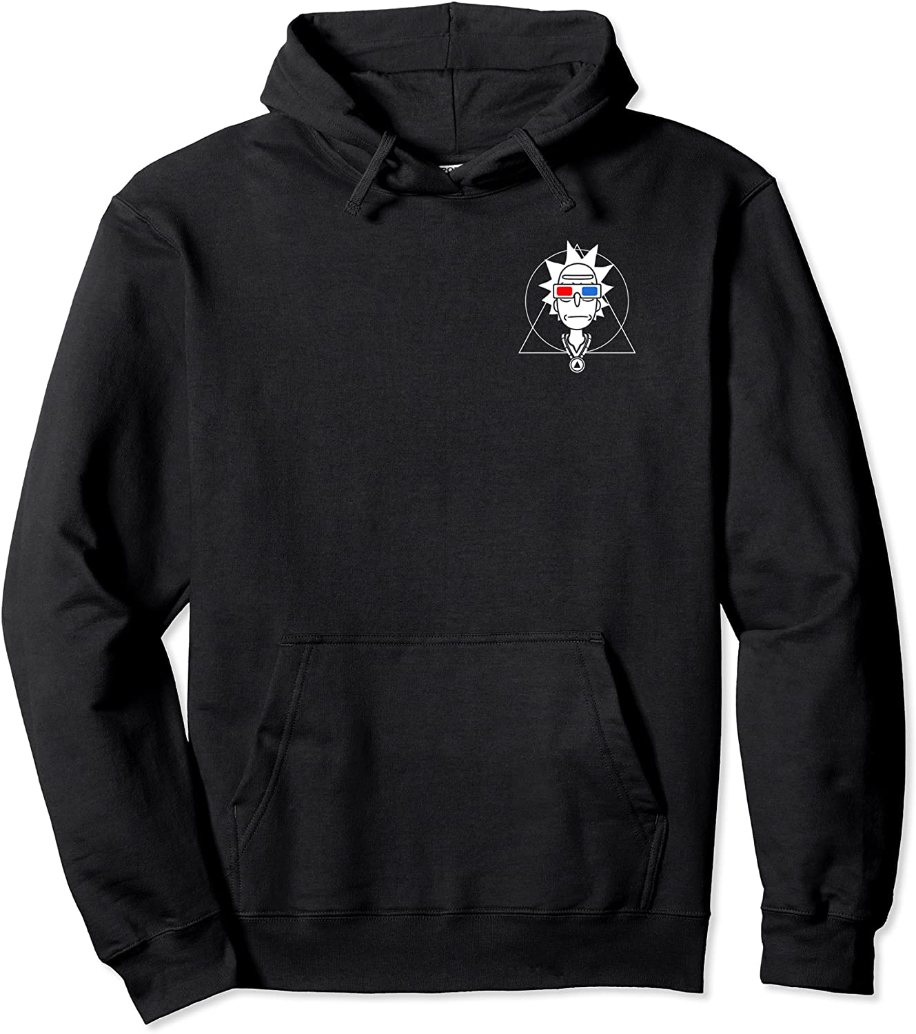 Rick and Morty Spiritual Rick 3D Lines Pullover Hoodie