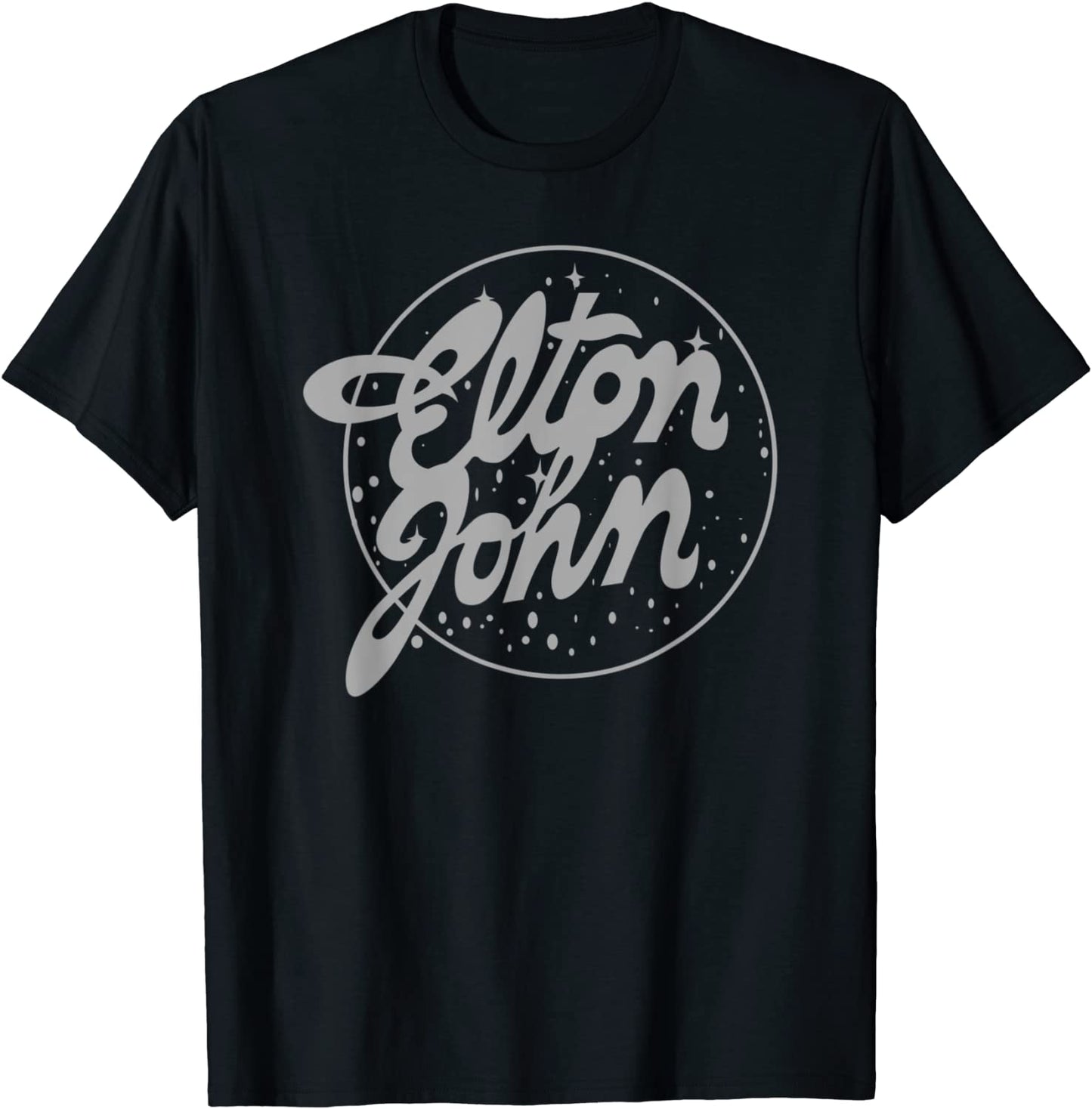 Elton John Official Vintage Tour Logo T-Shirt