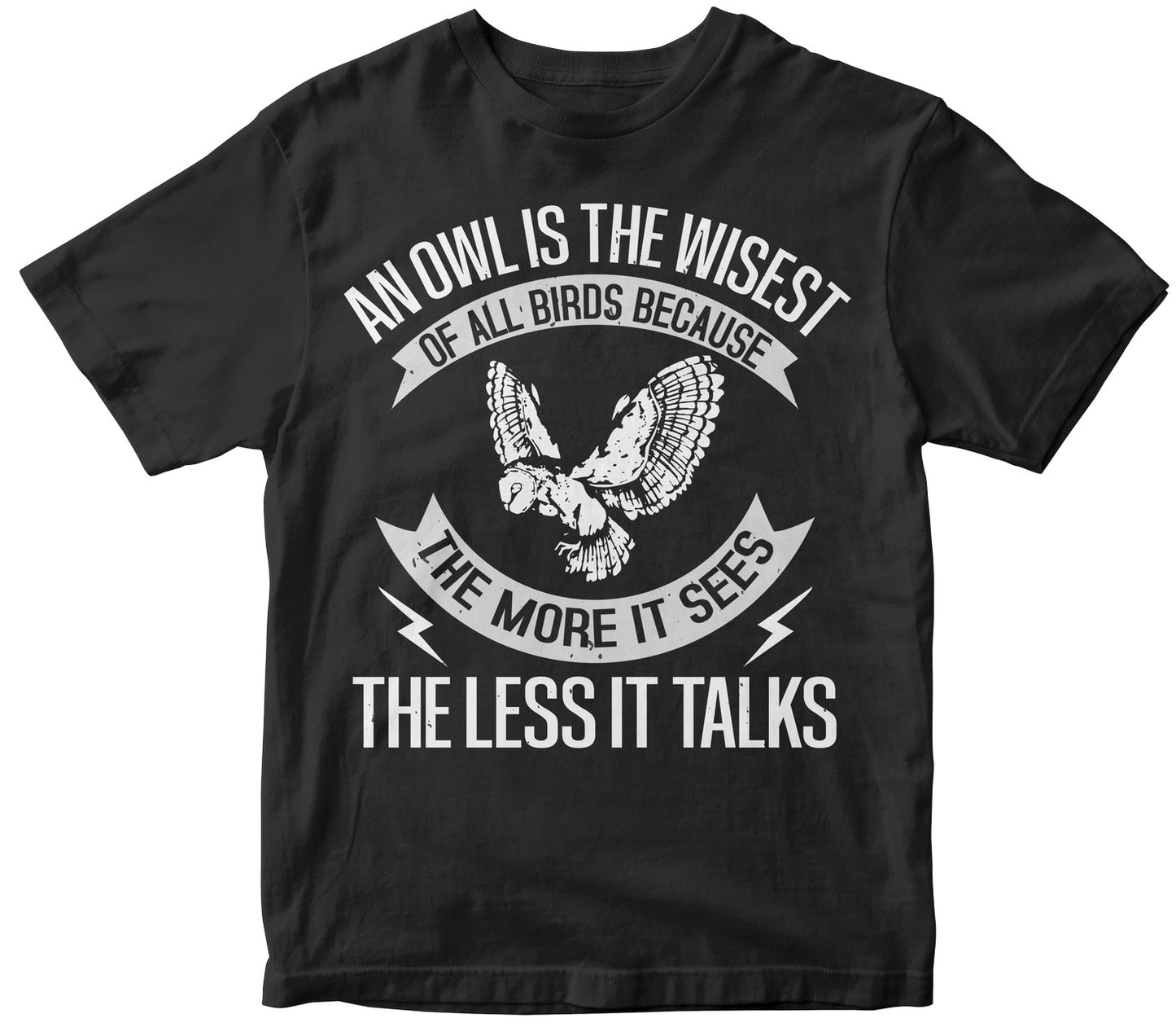 An Owl Is The Wisest Of All Birds Because The More It Sees The Less It Talks
