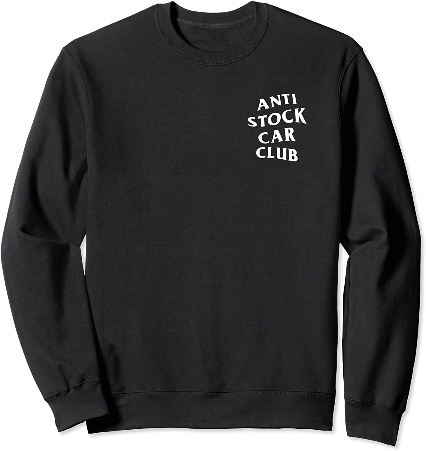 JDM Goods Anti Stock Car Club White Logo Sweatshirt