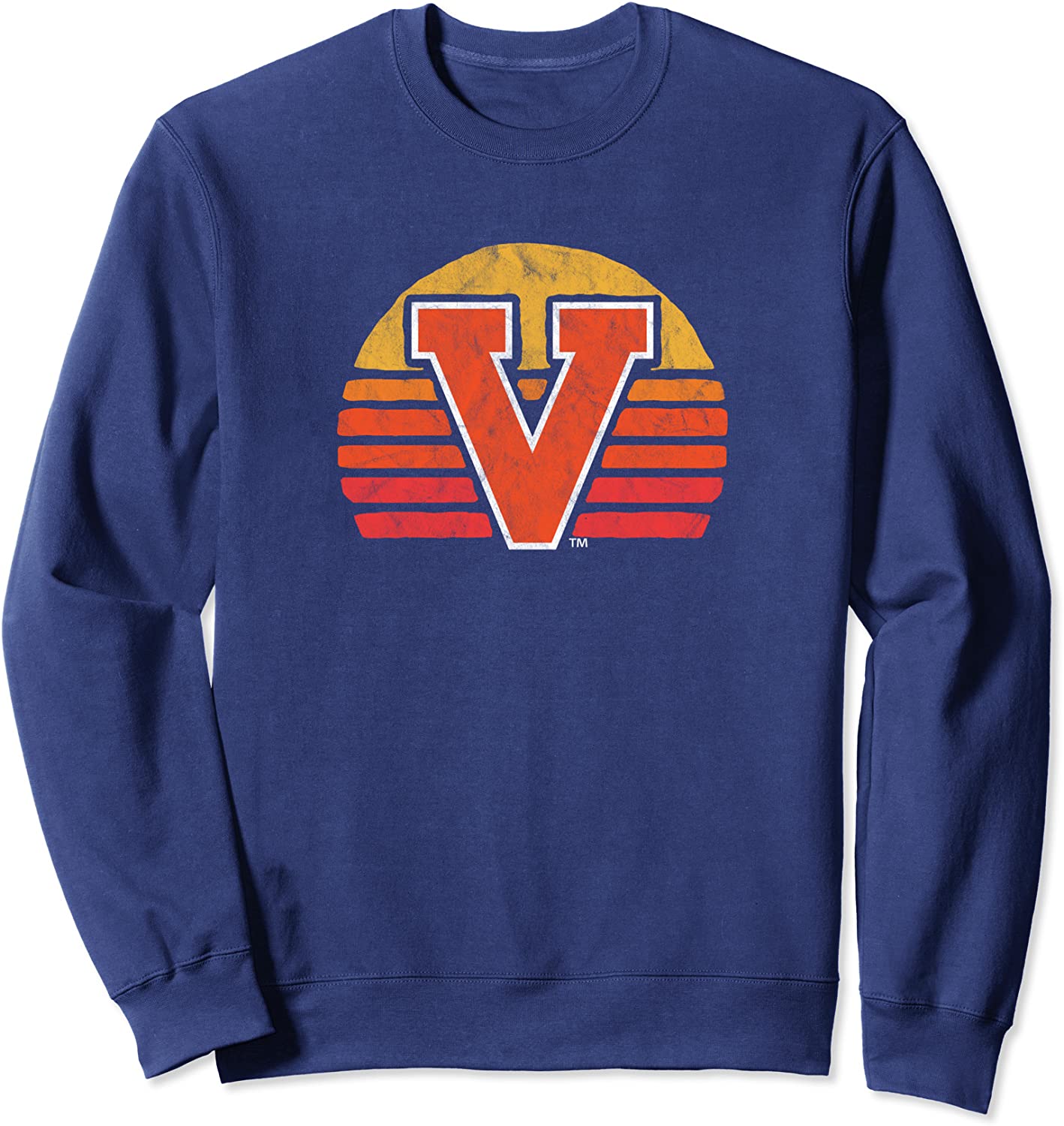 Virginia Cavaliers Retro Eighties Surf Sun Design Sweatshirt