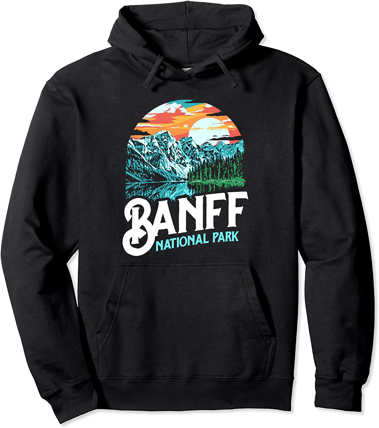 Banff National Park Lake Louise Canada Vintage Graphic Pullover Hoodie