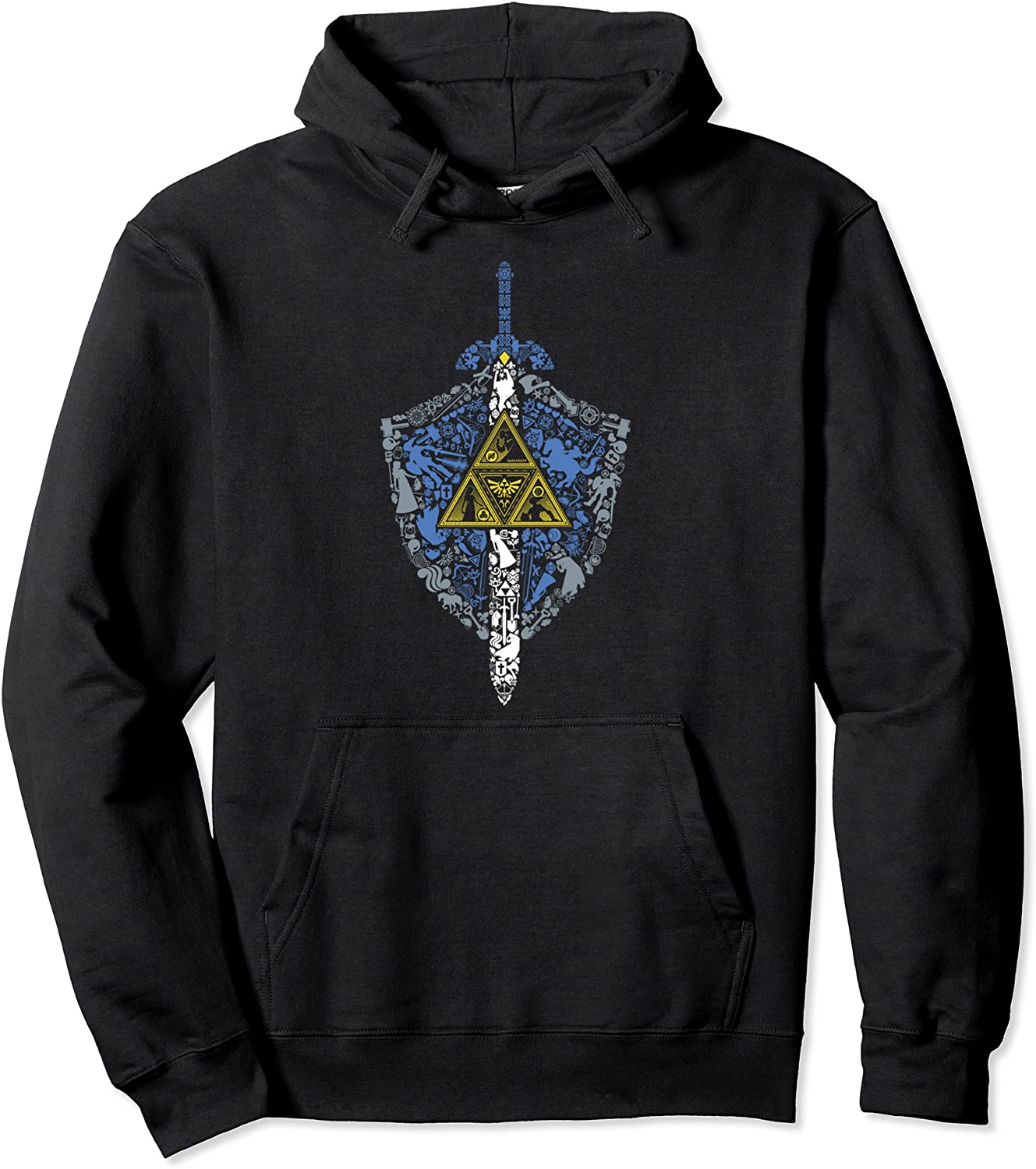 Nintendo Zelda Hylian Shield Element Icons Graphic Hoodie