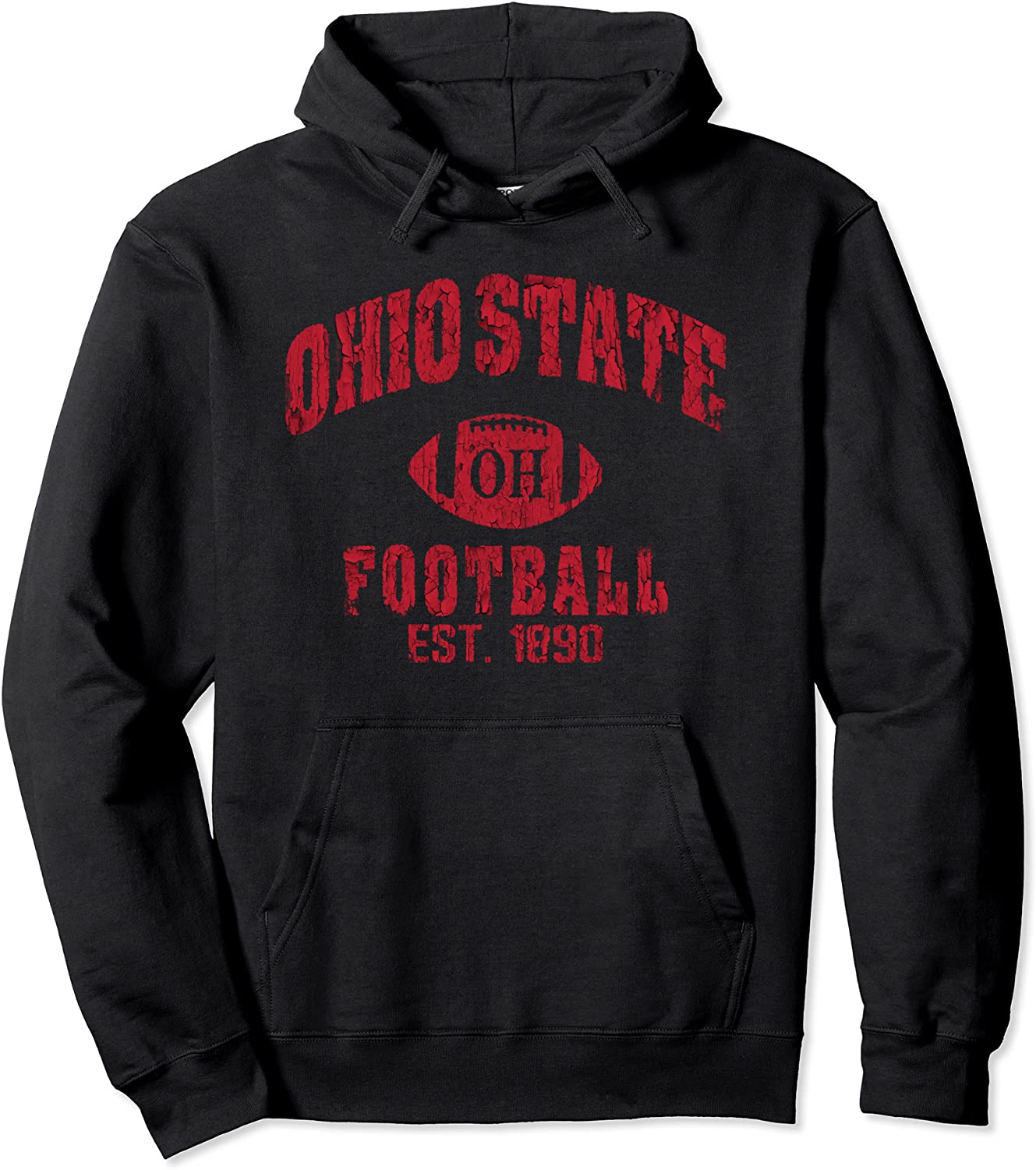 State of Ohio Columbus Varsity Style Football Gift Pullover Hoodie