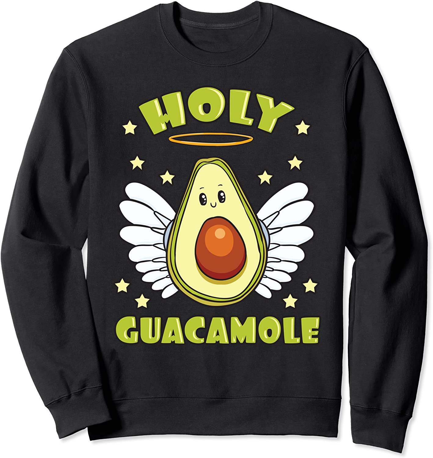 Holy Guacamole Avocado Cinco de Mayo Guacamole Angel Sweatshirt