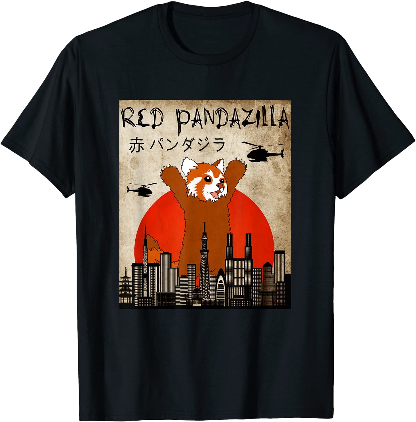Gift for Red Panda lover - Red Pandazilla T-Shirt