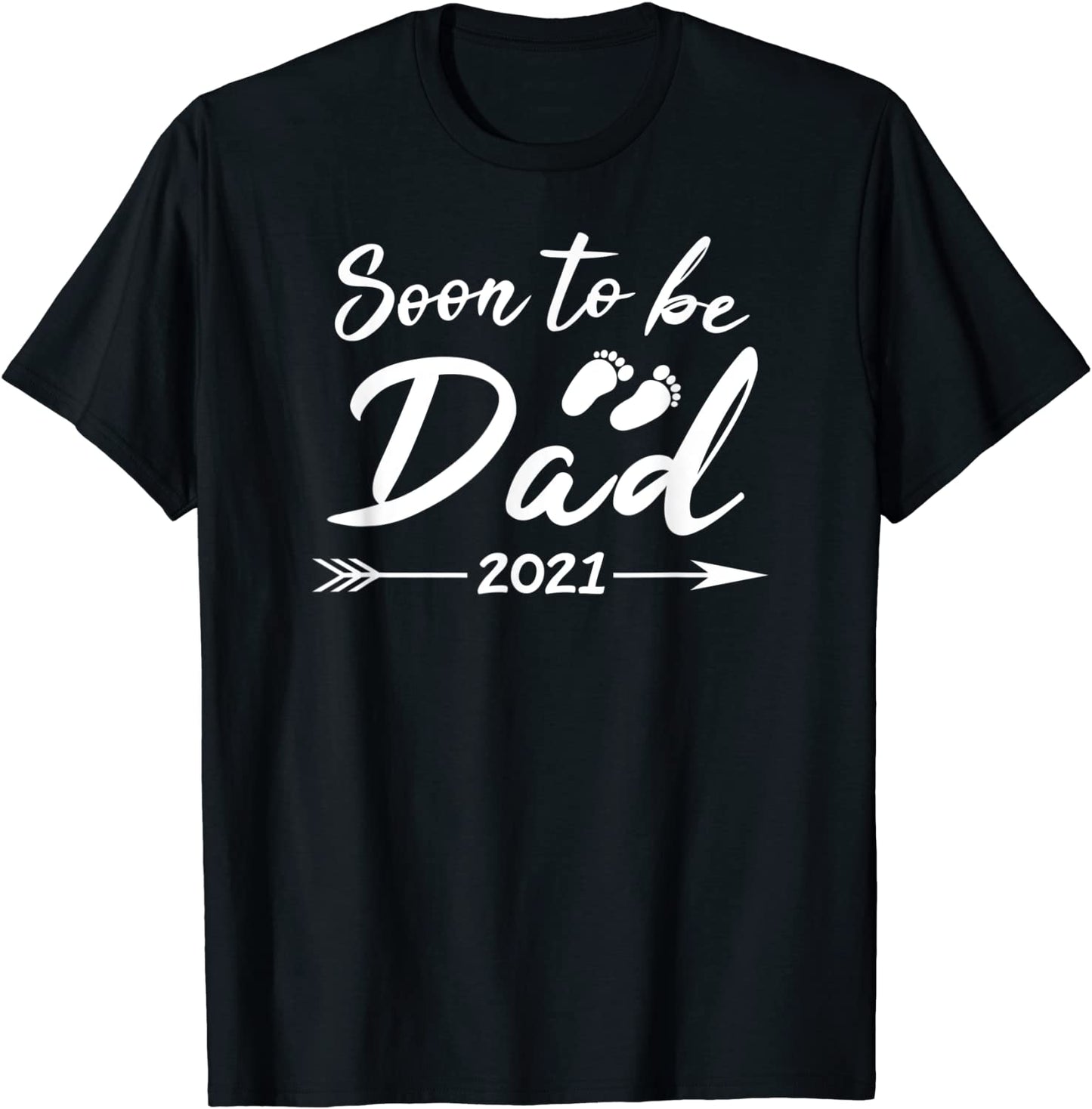 Mens Soon To Be Daddy Est2021 Pregnancy Announcement T-Shirt