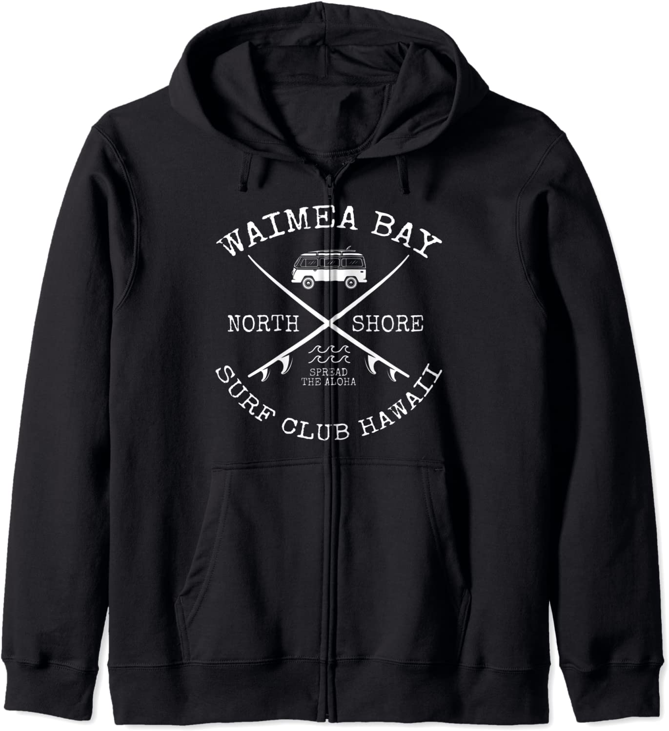 Waimea Bay Surf Club North Shore Surfing Country Hoodie