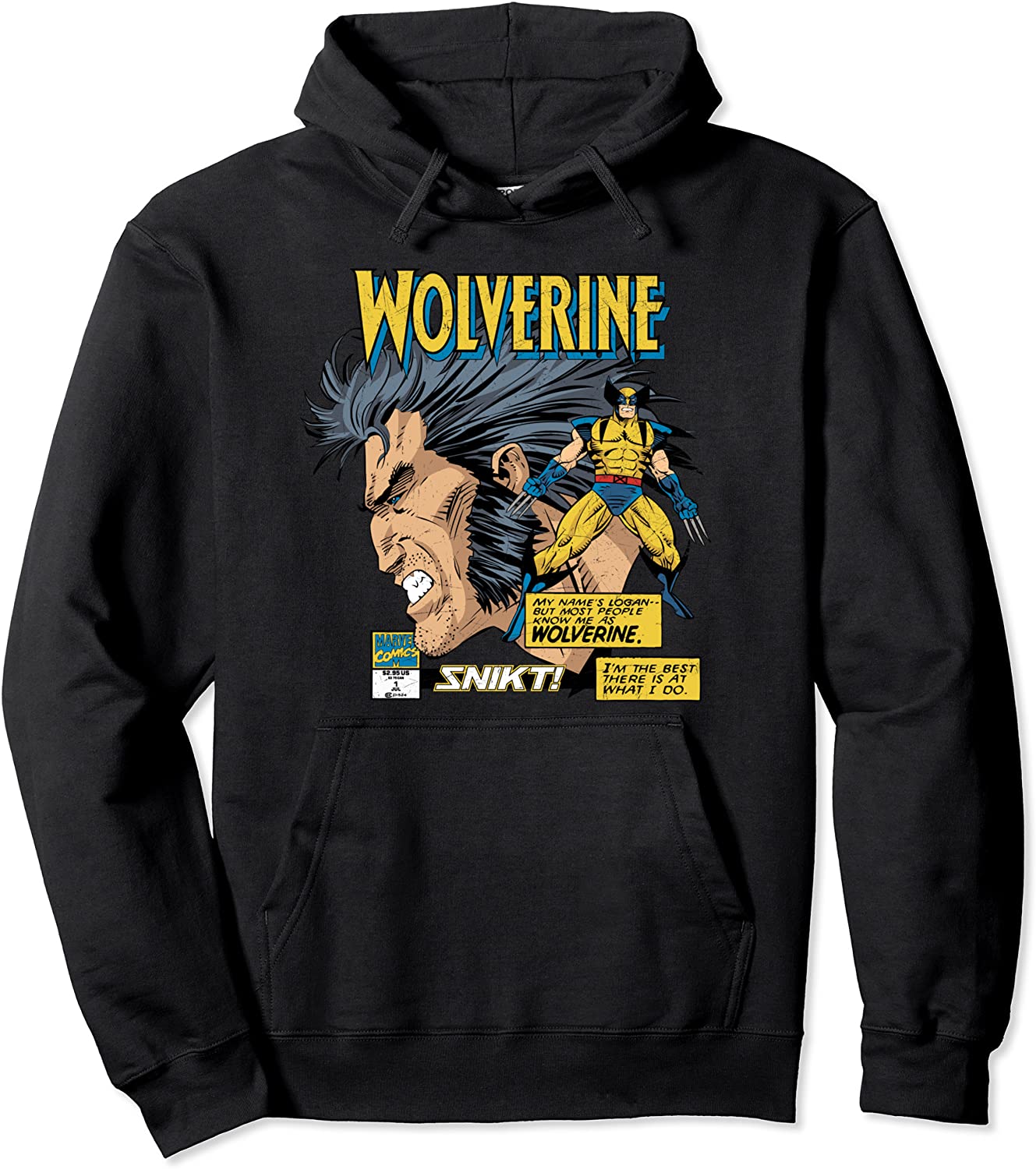 Marvel Comics Wolverine Classic Logan Retro Hoodie