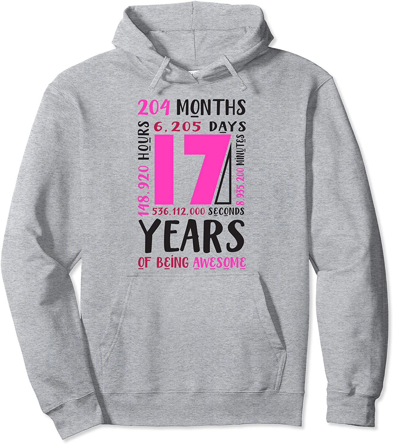 17th Birthday Shirt Girls Gifts 17 Year Old Daughter Niece Pullover Hoodie